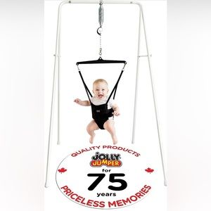 Jolly Jumper **CLASSIC** - Black Saddle- The Original Jolly Jumper with stand.